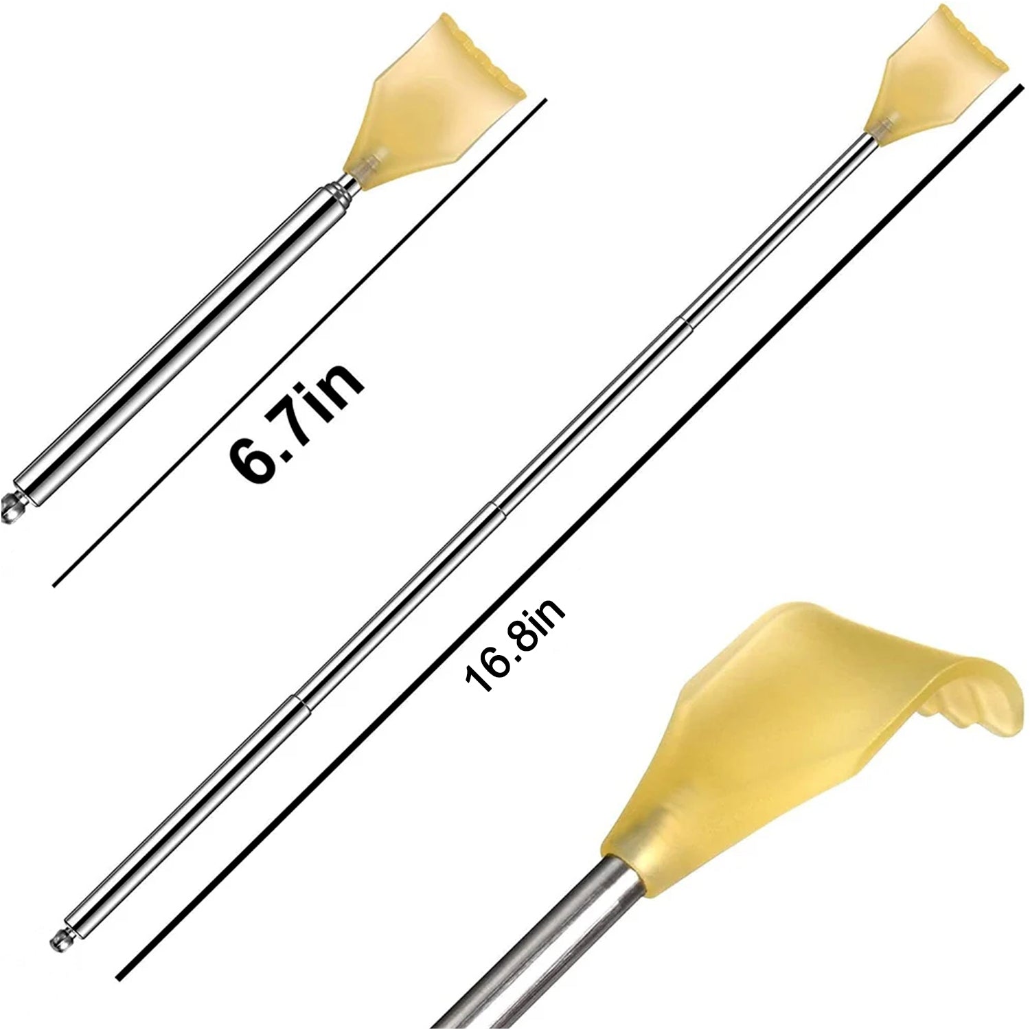 Telescopic Back Scratcher with Plastic Claw (1 Pc) Telescopic Back Scratcher with Plastic Claw (1 Pc)